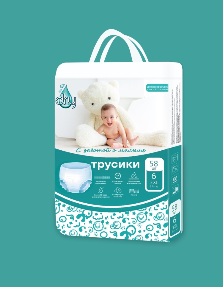 Трусики Dry Premium XXXL, 6