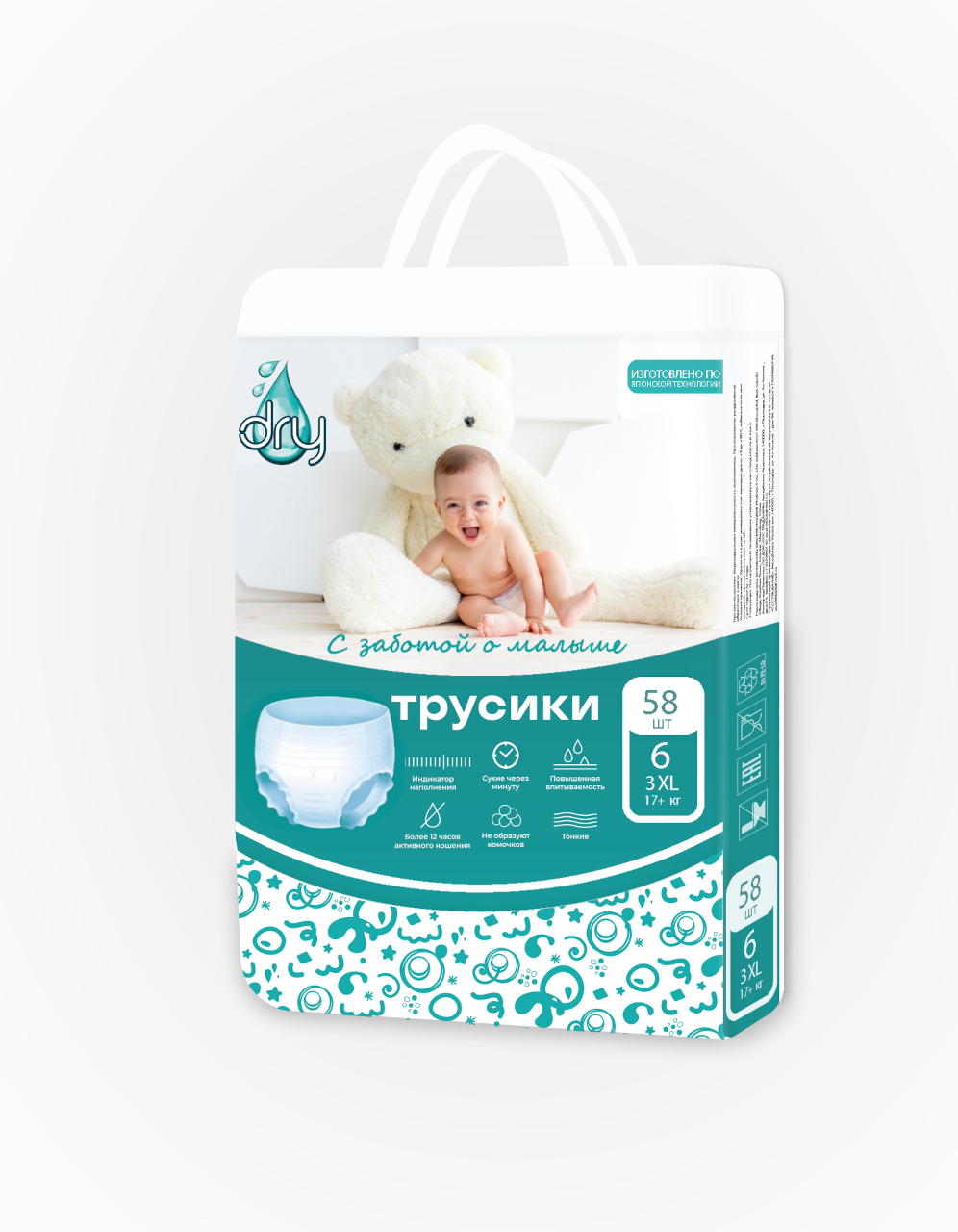 Трусики Dry Premium XXXL, 6